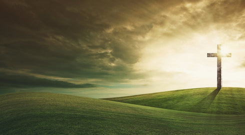 Cross on Rolling Hills #4 Wall Art