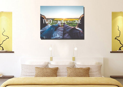 Ecclesiastes 4:9 Canvas Wall Art Print