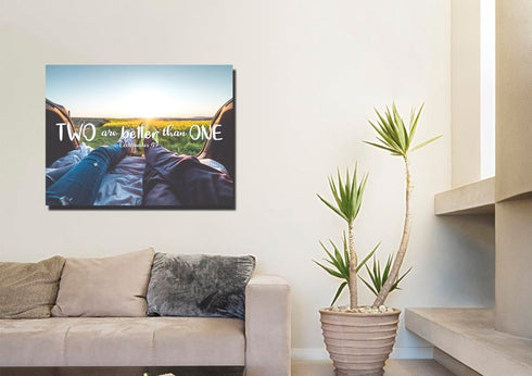 Ecclesiastes 4:9 Canvas Wall Art Print