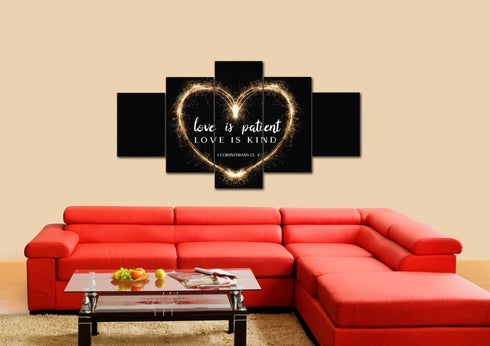 Electric Heart #21 Love is Patient, Love is Kind Wall Art