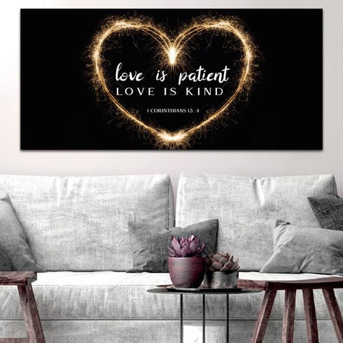 Electric Heart #21 Love is Patient, Love is Kind Wall Art