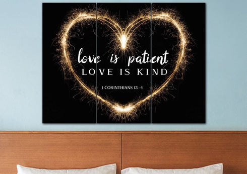 Electric Heart #21 Love is Patient, Love is Kind Wall Art
