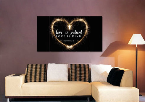 Electric Heart #21 Love is Patient, Love is Kind Wall Art