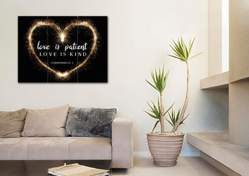 Electric Heart #21 Love is Patient, Love is Kind Wall Art