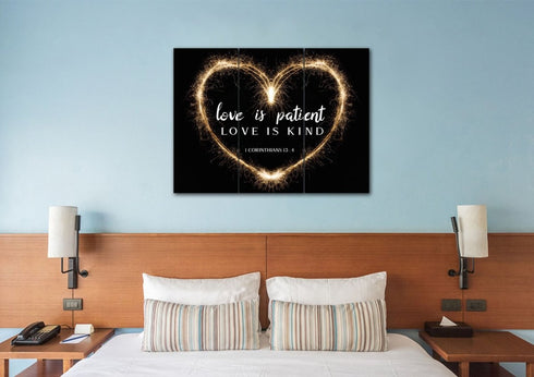 Electric Heart #21 Love is Patient, Love is Kind Wall Art