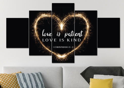 Electric Heart #21 Love is Patient, Love is Kind Wall Art