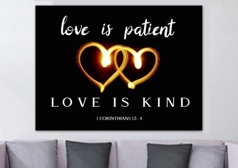 Electric Love #23 Love is Patient, Love is Kind Wall Art