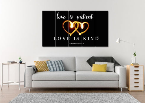 Electric Love #23 Love is Patient, Love is Kind Wall Art
