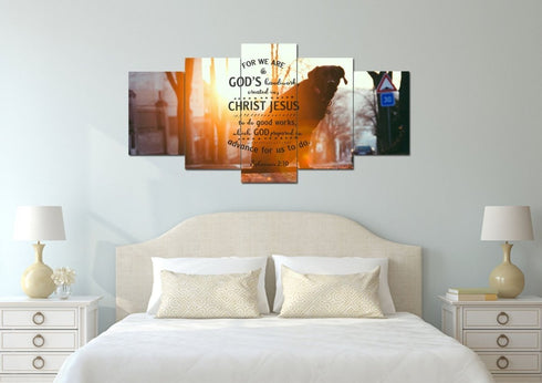 Ephesians 2:10 Canvas Wall Art Print