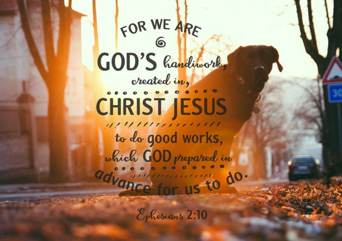 Ephesians 2:10 Canvas Wall Art Print