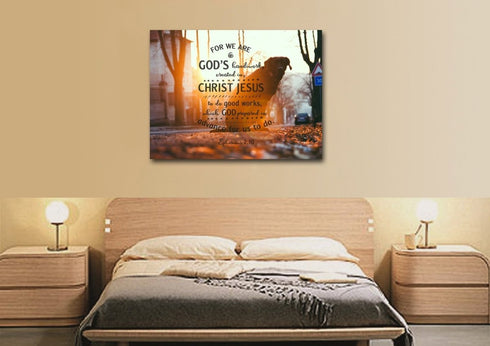 Ephesians 2:10 Canvas Wall Art Print