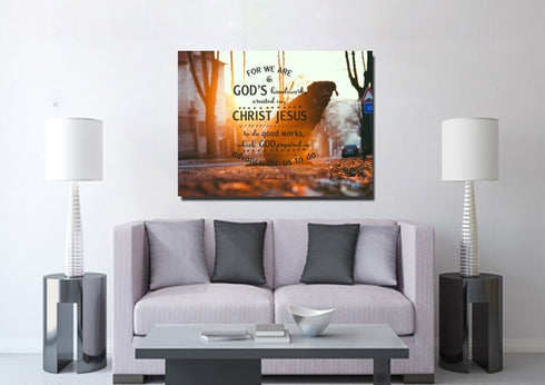 Ephesians 2:10 Canvas Wall Art Print