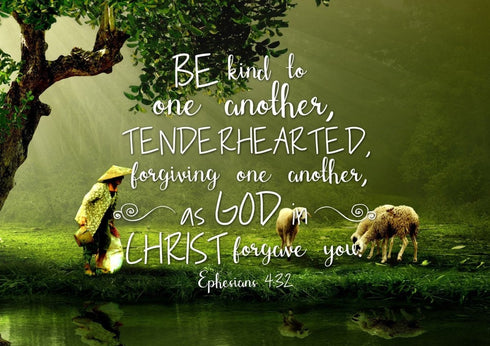 Ephesians 4:32 Wall Art Canvas Print