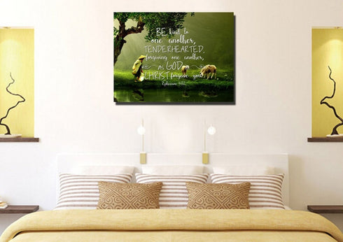 Ephesians 4:32 Wall Art Canvas Print
