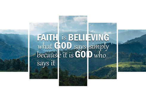 Faith is Believing Wall Art Canvas Print