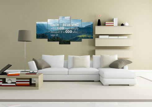 Faith is Believing Wall Art Canvas Print