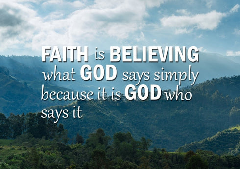 Faith is Believing Wall Art Canvas Print