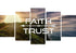Faith Trust Christian Quotes Wall Art Canvas