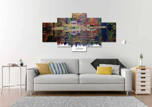 Fall Lake #15 Serenity Prayer Wall Art