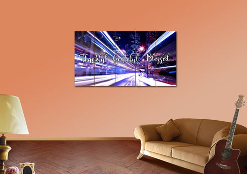 Fast Life #5 Thankful, Grateful & Blessed Sign