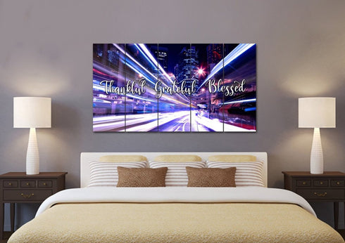 Fast Life #5 Thankful, Grateful & Blessed Sign