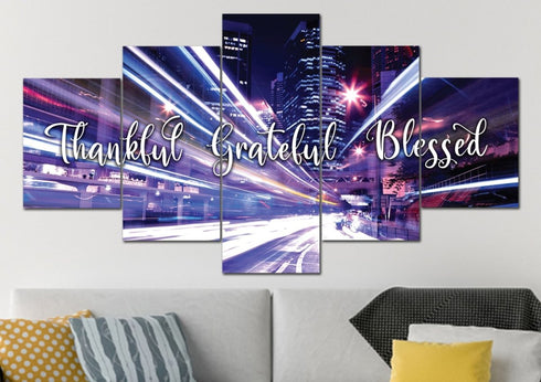 Fast Life #5 Thankful, Grateful & Blessed Sign