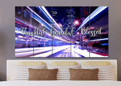 Fast Life #5 Thankful, Grateful & Blessed Sign