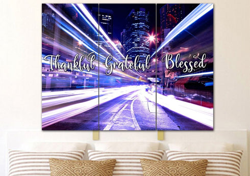 Fast Life #5 Thankful, Grateful & Blessed Sign