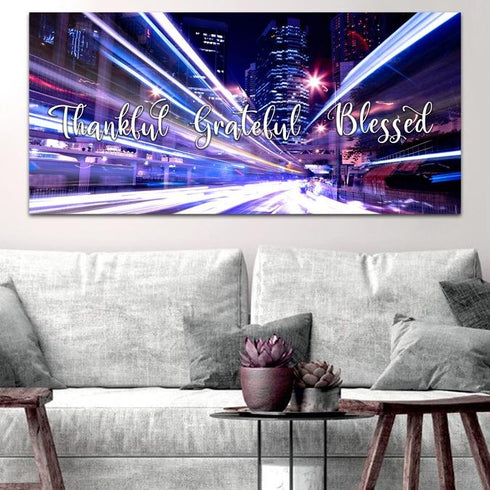 Fast Life #5 Thankful, Grateful & Blessed Sign