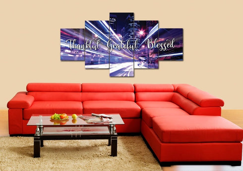 Fast Life #5 Thankful, Grateful & Blessed Sign