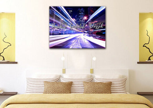 Fast Life #5 Thankful, Grateful & Blessed Sign