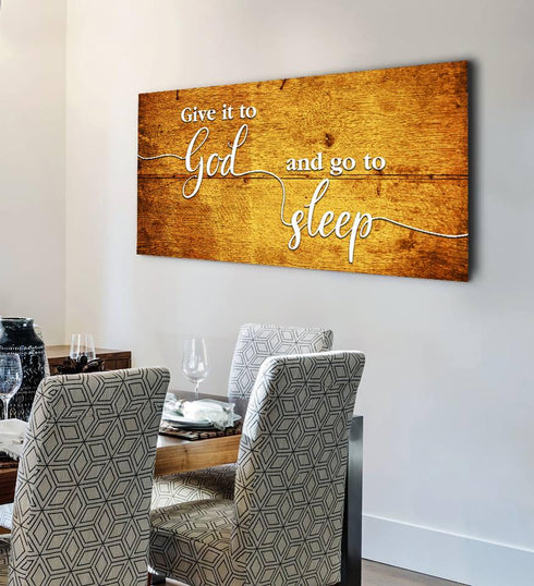 Floorboards #14 Give it to God and Go to Sleep Sign