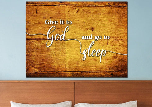 Floorboards #14 Give it to God and Go to Sleep Sign