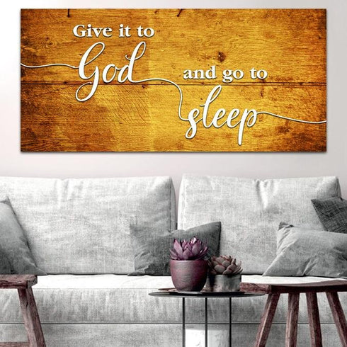 Floorboards #14 Give it to God and Go to Sleep Sign
