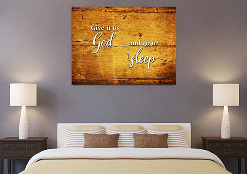Floorboards #14 Give it to God and Go to Sleep Sign