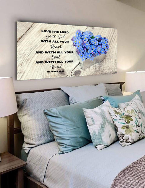 Flower Pot #5 Love the Lord your God Wall Art