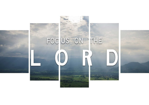 Focus on the Lord Wall Art Canvas Print