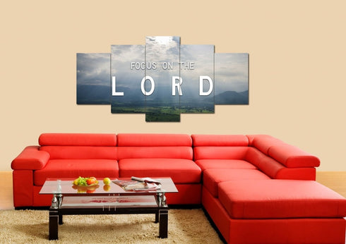 Focus on the Lord Wall Art Canvas Print