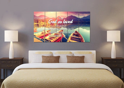For God so Loved the World Wall Art Canvas Print