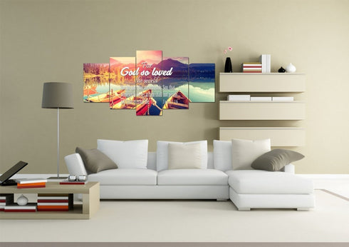 For God so Loved the World Wall Art Canvas Print