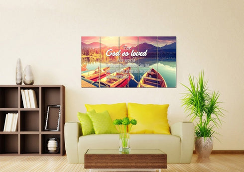 For God so Loved the World Wall Art Canvas Print