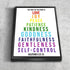 #10 Colored Letters & Galatians 5:22 Fruit of the Spirit Canvas Print