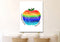 #14 Multicolored Apple & Galatians 5:22 Fruit of the Spirit Canvas Print
