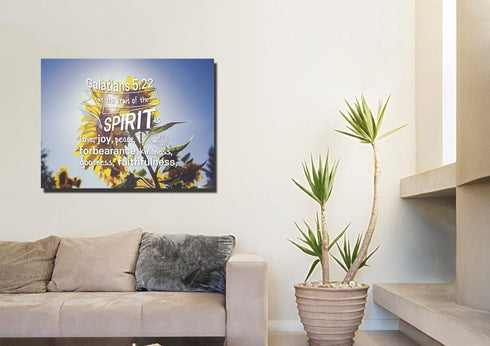 Galatians 5:22 #2 Fruit of the Spirit Bible Verse Canvas Wall Art