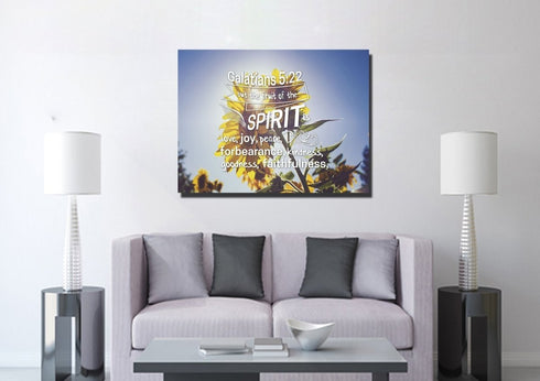 Galatians 5:22 #2 Fruit of the Spirit Bible Verse Canvas Wall Art