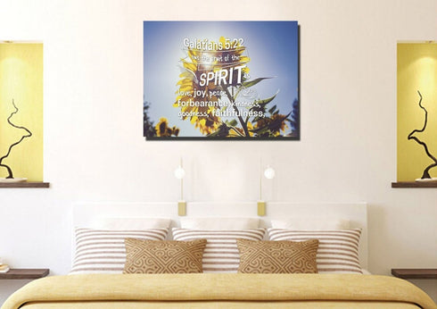 Galatians 5:22 #2 Fruit of the Spirit Bible Verse Canvas Wall Art