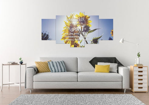 Galatians 5:22 #2 Fruit of the Spirit Bible Verse Canvas Wall Art