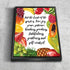 #4 Fruit Border & Galatians 5:22 Fruit of the Spirit Canvas Print