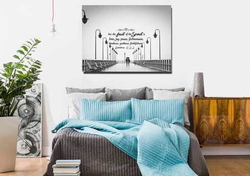 Galatians 5:22 Fruit of the Spirit Wall Bible Verse Canvas Wall Art