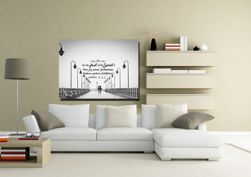 Galatians 5:22 Fruit of the Spirit Wall Bible Verse Canvas Wall Art